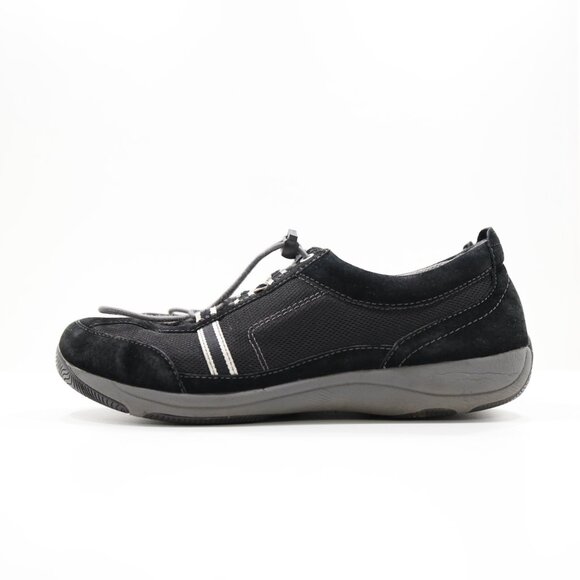 Dansko Helen Black Leather & Mesh Lightweight Comfort Sneakers - 8.5/EU 39 - Picture 1 of 7